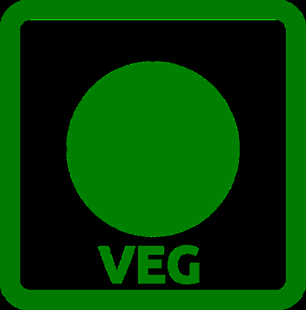100% pure vegetarian mark